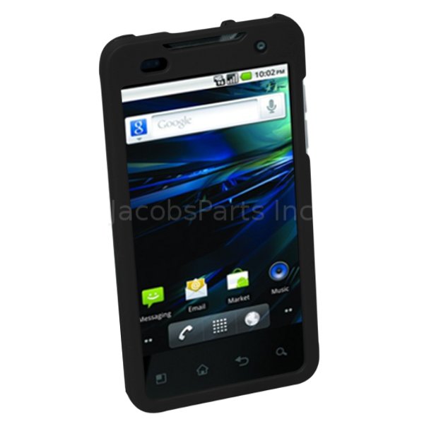 Black Rubberized Hard Case for LG GX2  