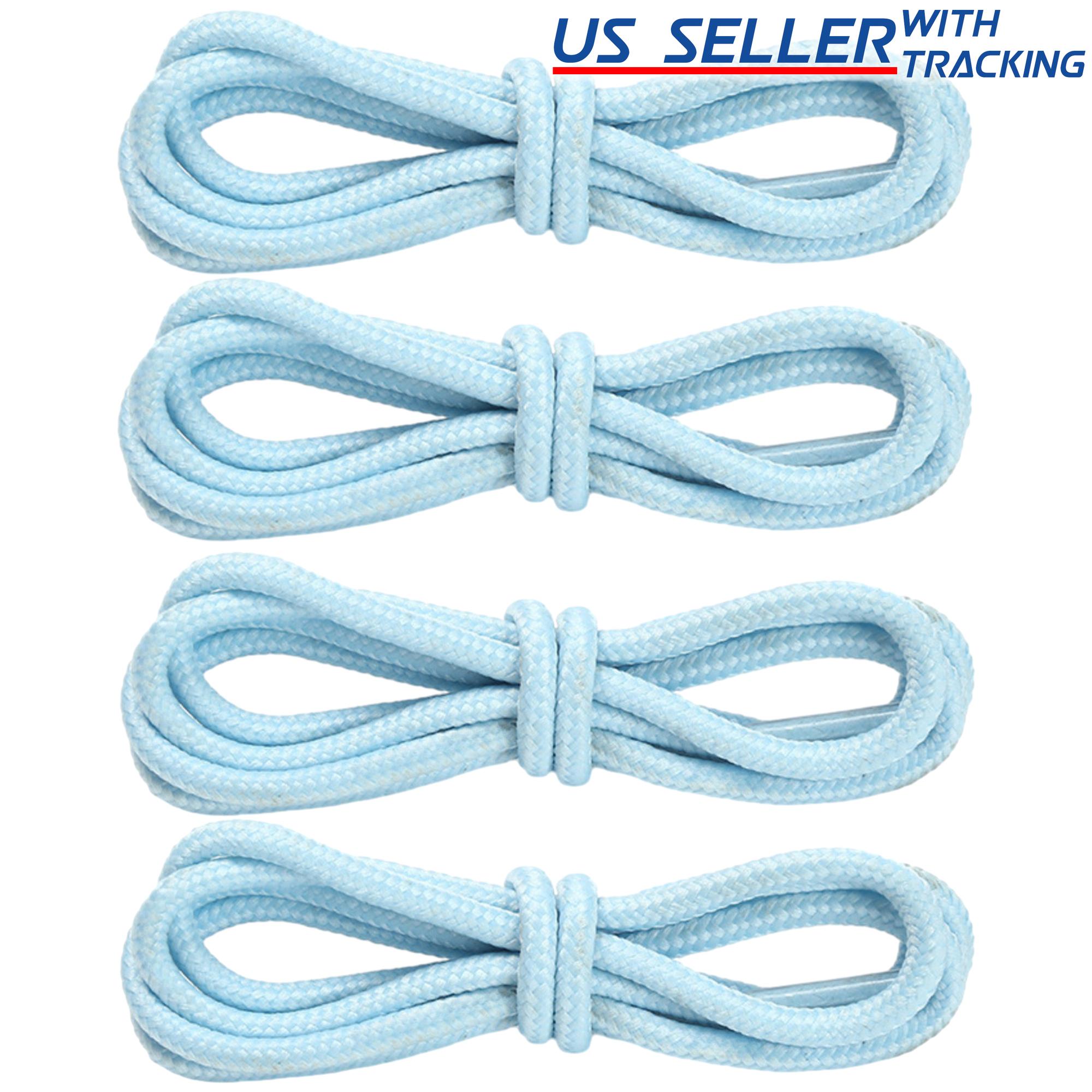 4mm Round Polyester Shoelaces 1/8" Solid Color All Shoe Types 4 Feet, 2 Pair - Picture 27 of 29