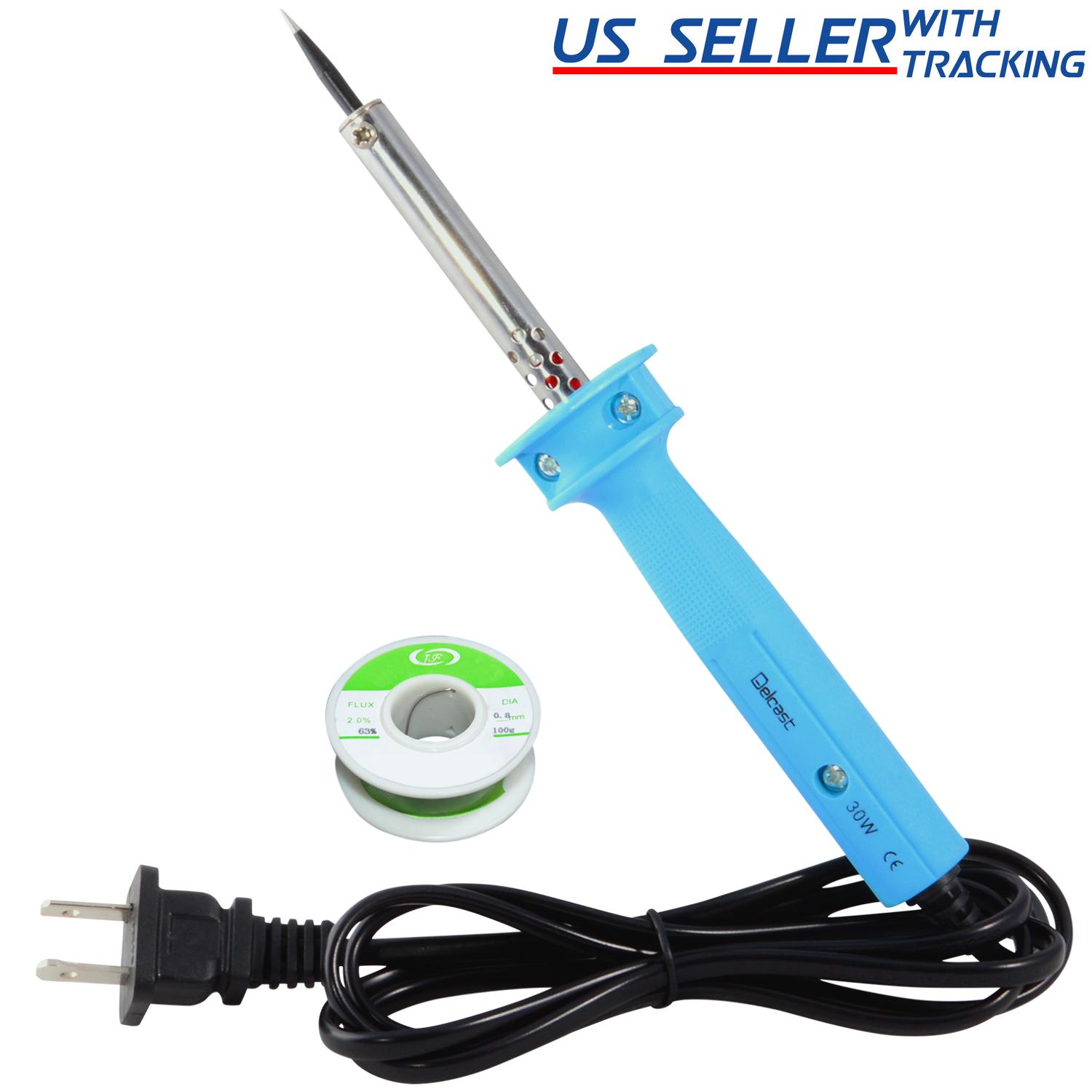 Delcast 30 Watt Precision Tip Soldering Iron with 63/37 Rosin Core Solder - Picture 11 of 15