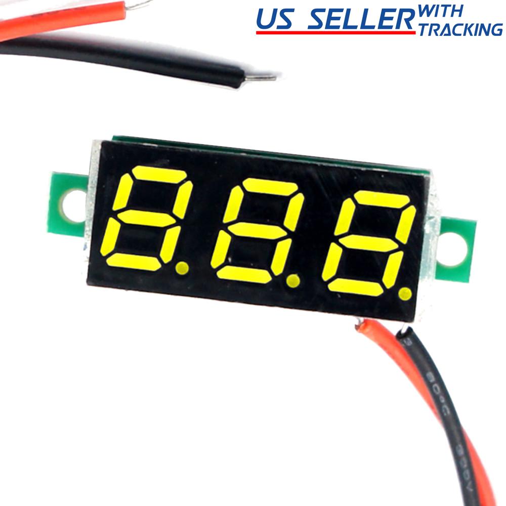 Voltímetro de 2 hilos DC 4,5-30 V 5 piezas Pantalla LED de 3 dígitos Voltímetro Probador de voltaje - Imagen 16 de 16