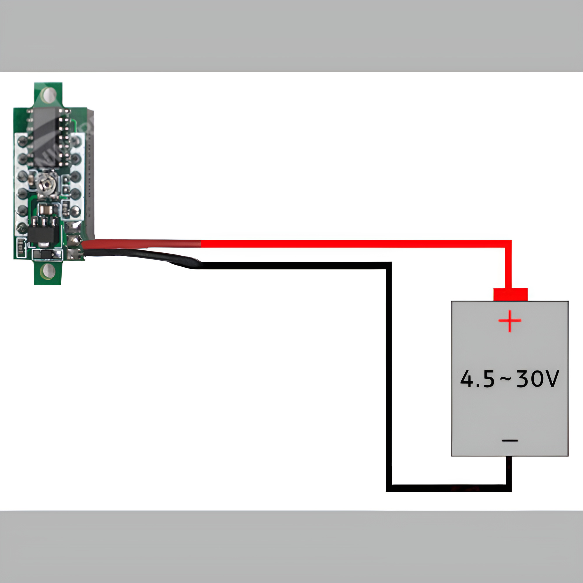 Voltímetro de 2 hilos DC 4,5-30 V 5 piezas Pantalla LED de 3 dígitos Voltímetro Probador de voltaje - Imagen 15 de 16