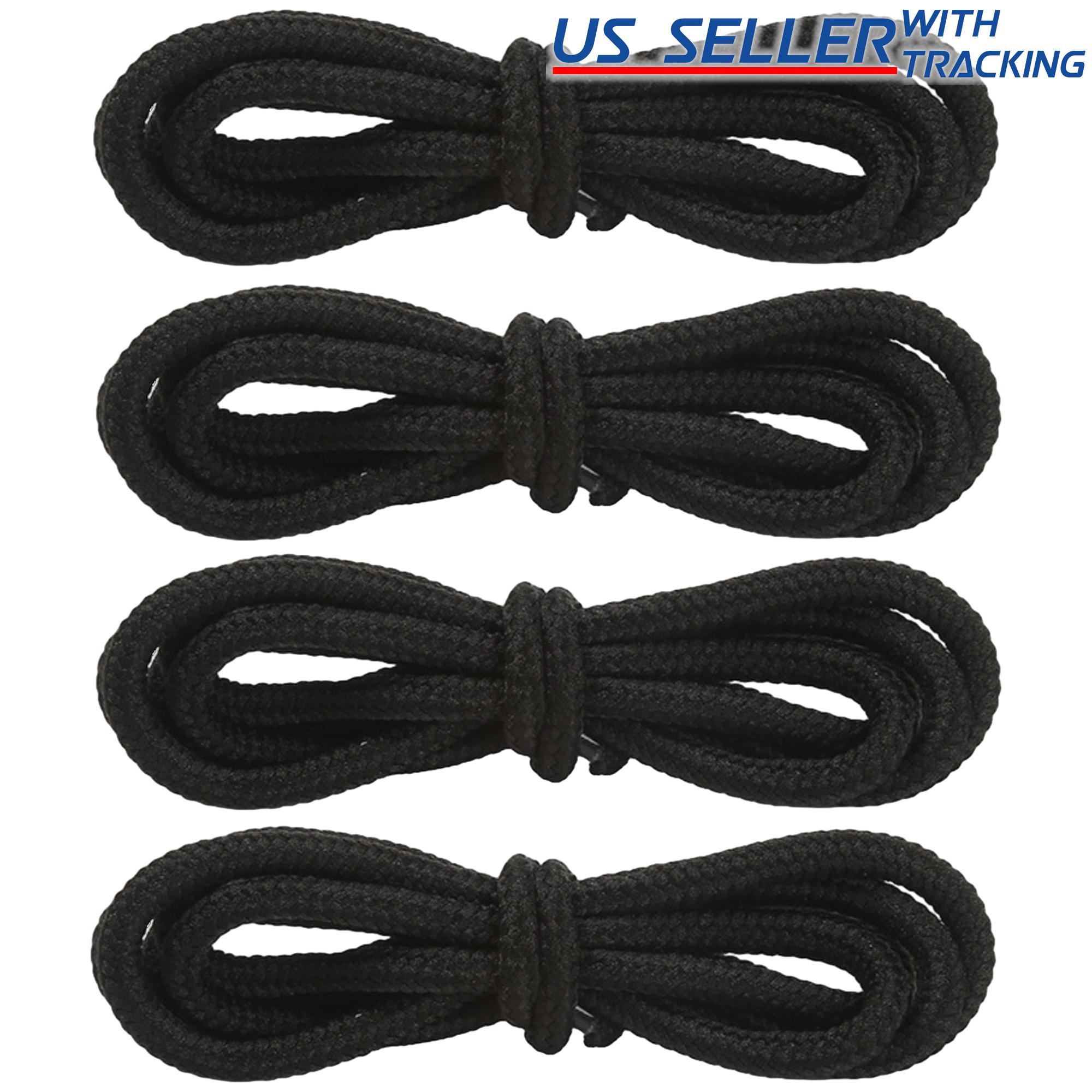 4mm Round Polyester Shoelaces 1/8" Solid Color All Shoe Types 4 Feet, 2 Pair - Picture 18 of 29