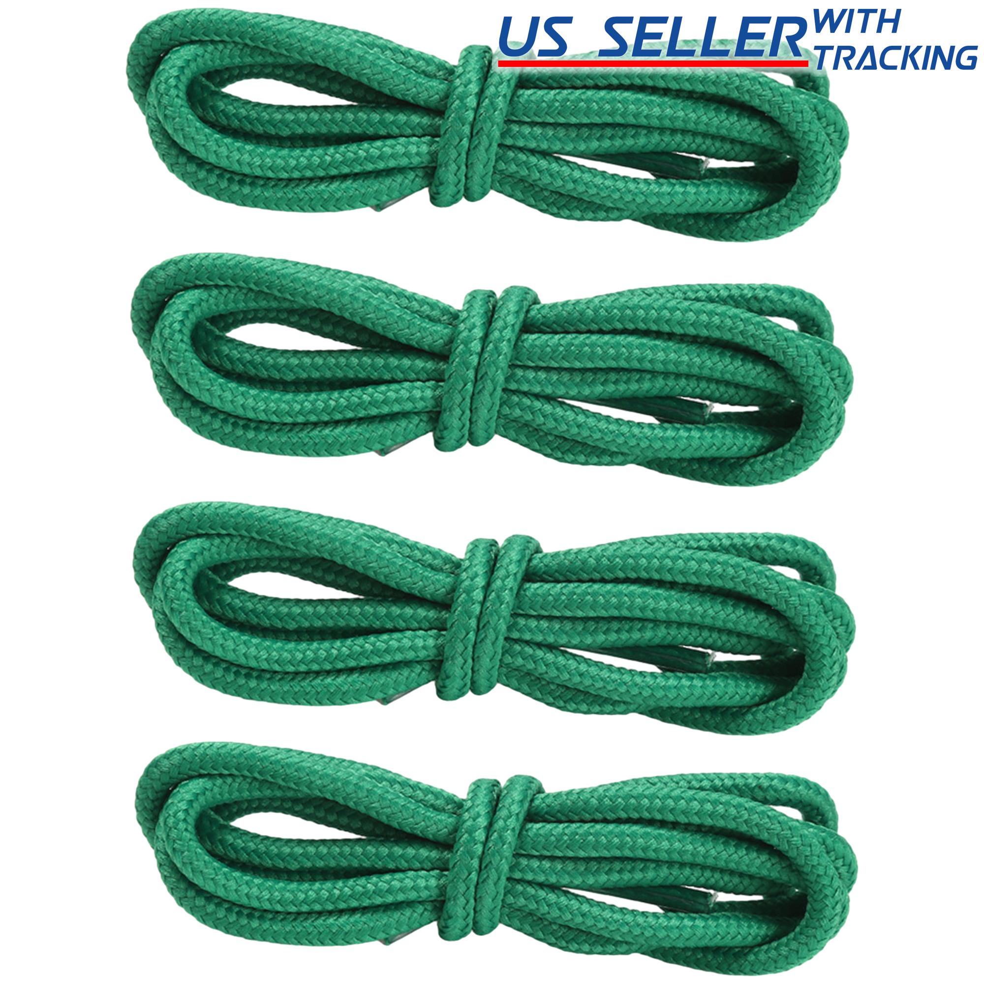 4mm Round Polyester Shoelaces 1/8" Solid Color All Shoe Types 4 Feet, 2 Pair - Picture 22 of 29
