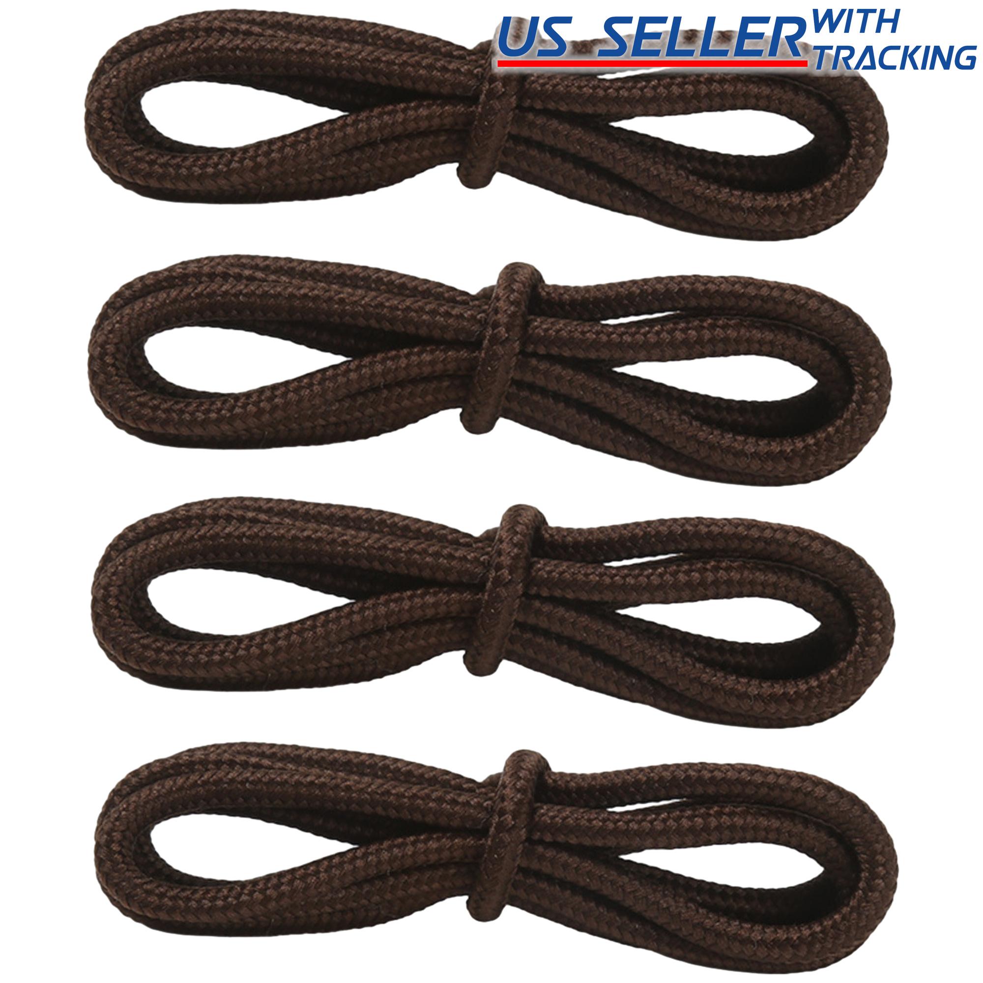 4mm Round Polyester Shoelaces 1/8" Solid Color All Shoe Types 4 Feet, 2 Pair - Picture 20 of 29