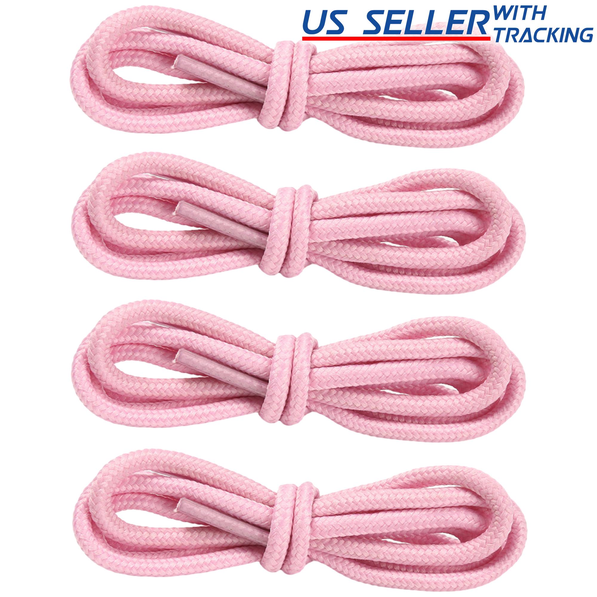 4mm Round Polyester Shoelaces 1/8" Solid Color All Shoe Types 4 Feet, 2 Pair - Picture 25 of 29