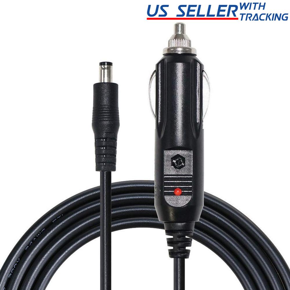 JacobsParts 12V DC 5.5mm x 2.1mm Car Cigarette Lighter Power Supply Adapter Cable (10 Feet)