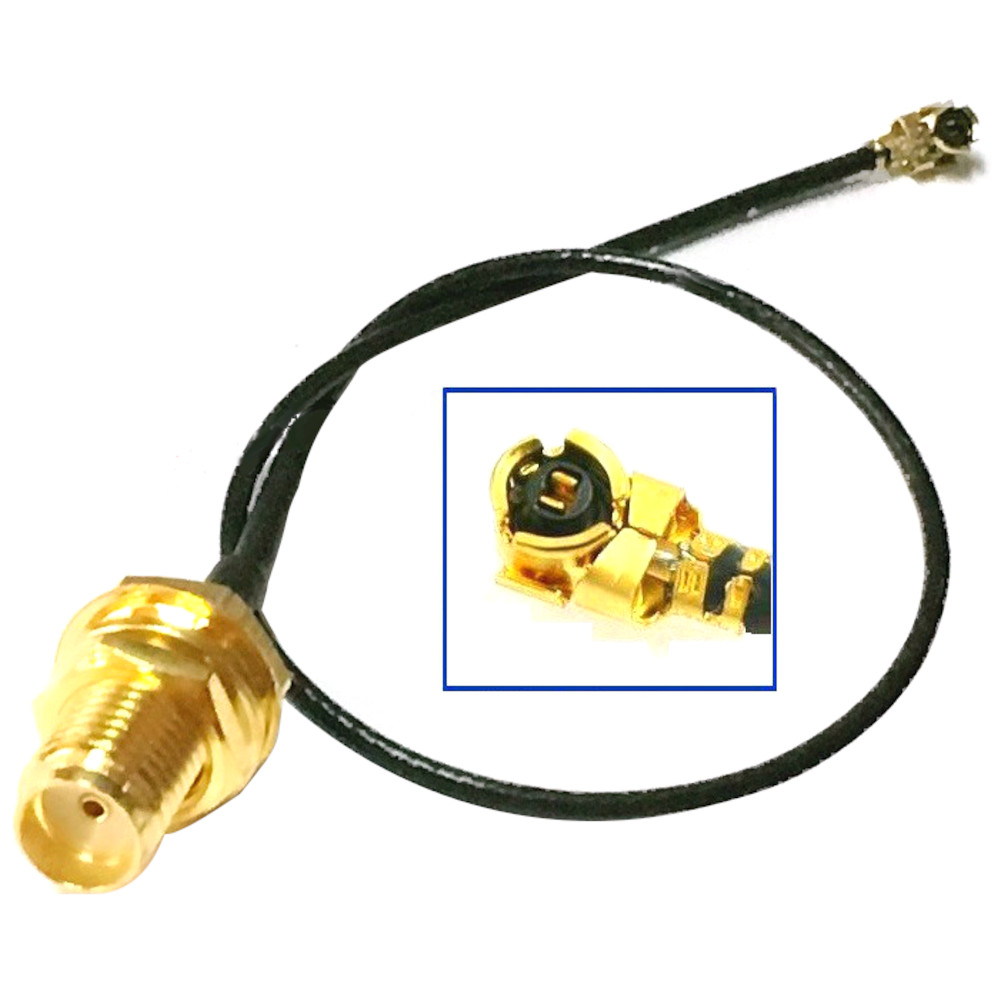 6" U.FL/IPX to RP-SMA Female Antenna WiFi Pigtail Cable ufl ipex 1.13mm Mini PCI - Picture 6 of 6