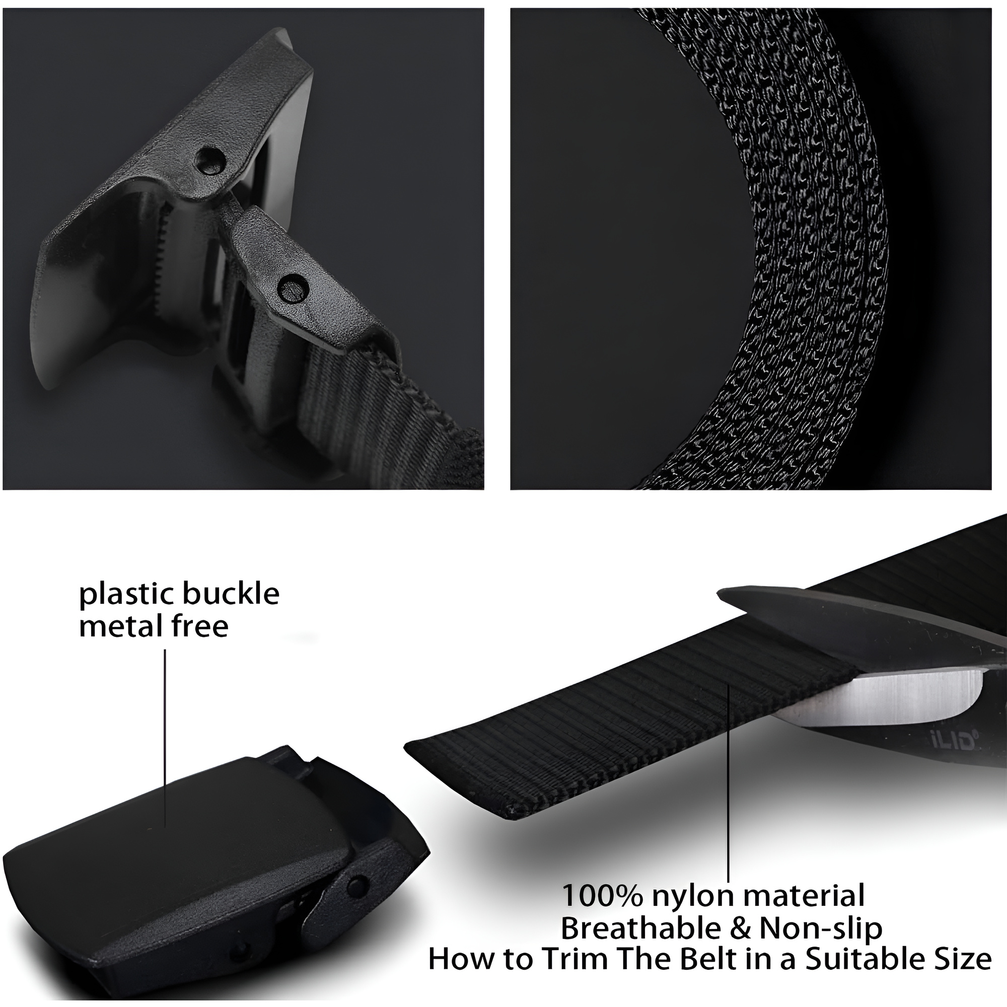 Strapazierfähiger verstellbarer taktischer Militärstil Gürtel hypoallergene Kunststoffschnalle - Bild 15 von 52