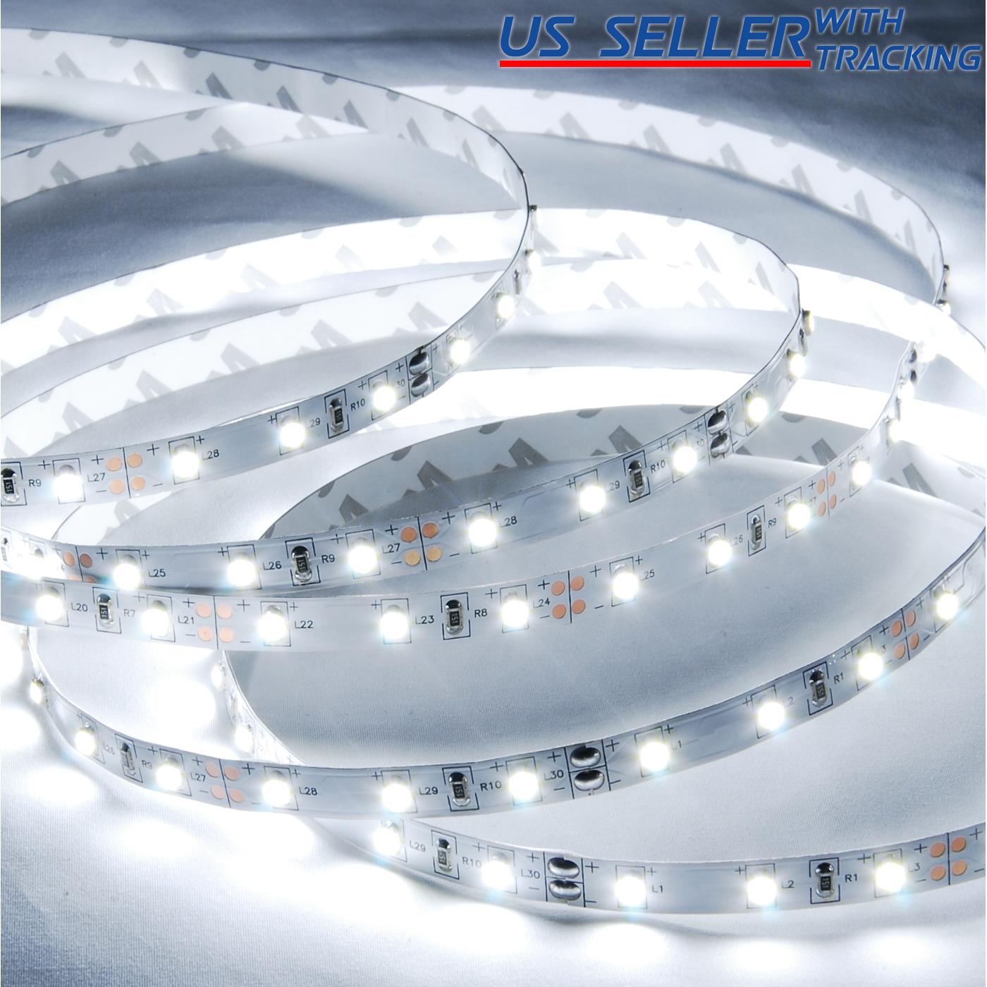 300 Led Flexible Strip Light For Indoor Use 12v Dc Smd 2835 16ft 5m Ebay 