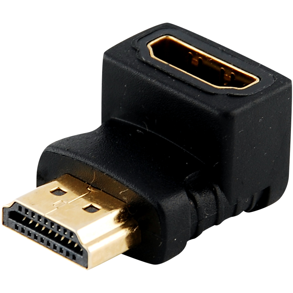 HDMI 90 Degree Right Angle Adapter L Shaped Cable Connector Male to Female