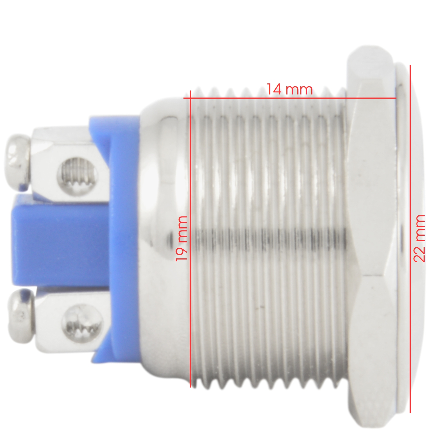 Momentary Push Button Starter Switch/Boat Horn Stainless Steel Metal