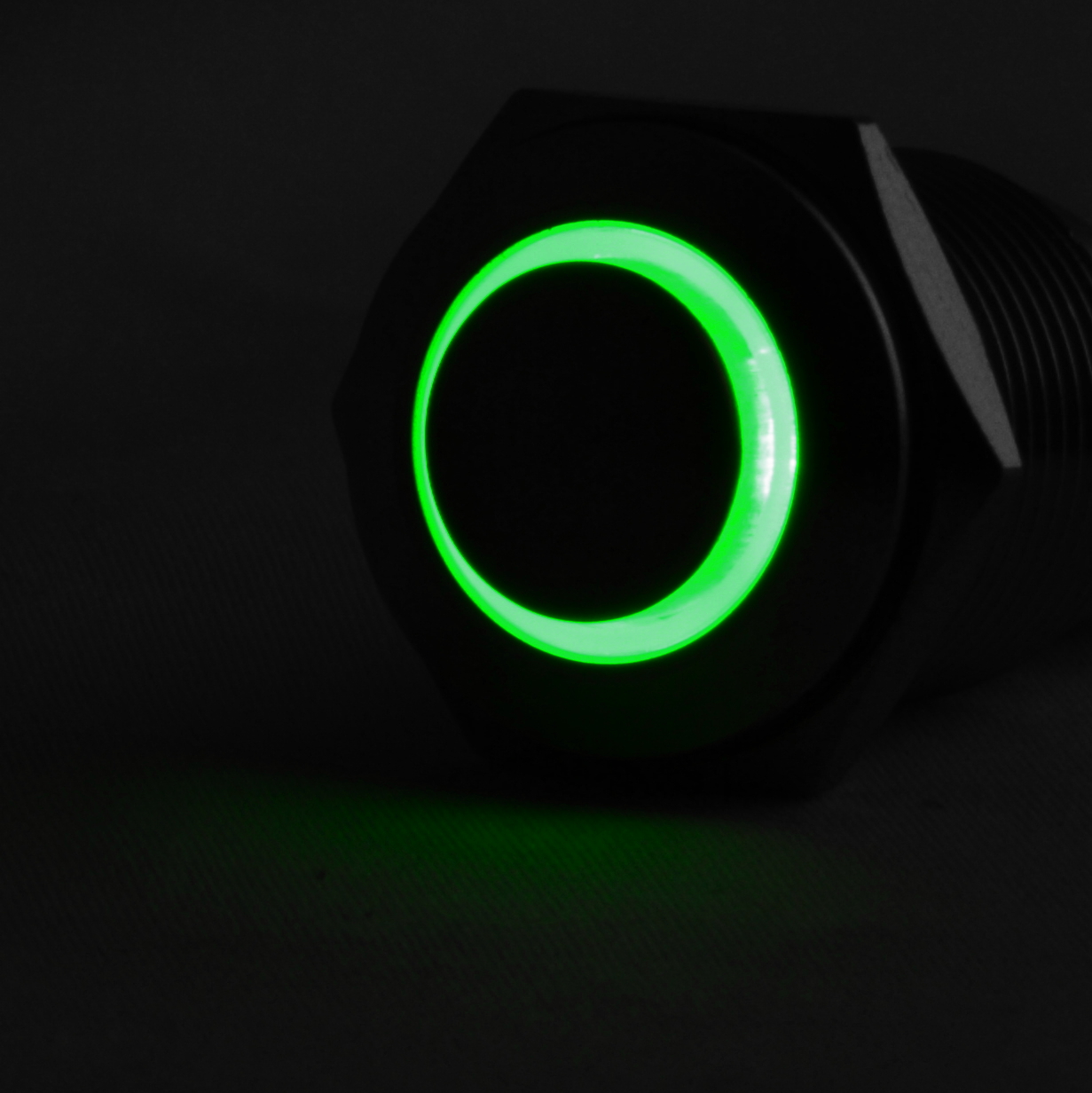 E Support™ 12V 16mm Simbolo Luce Blu LED Potere Metallo Premi Il Bottone Interruttore A Levetta - Foto 8