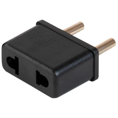 KLH-0902 US USA to EU Euro Europe Power Jack Wall Plug Socket Converter Travel Adapter