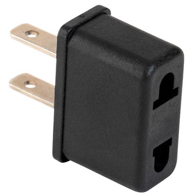 KLH-0901 EU Euro Europe to US USA Power Jack Wall Plug Socket Converter Travel Adapter