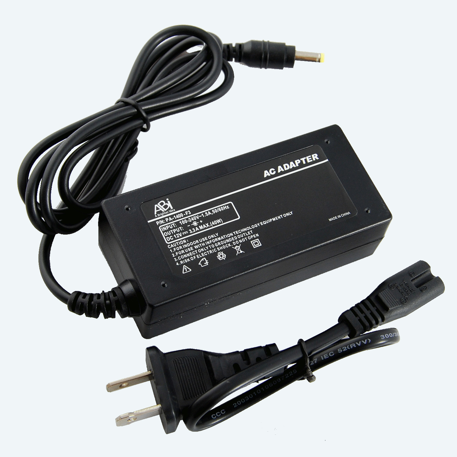 12V 3.3A 40W AC Adapter Power Supply for ABI LED Strip Light