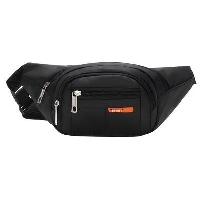 Fanny Pack Large Capacity Water Resistant Travel Waist Bag Men Women Cross Body Shoulder Sling Pouch Running Belt for Travel Running Hiking Jogging Sports (Black)