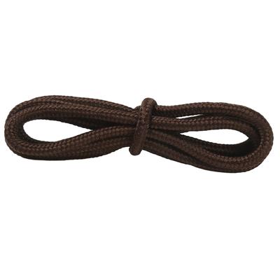 4mm Round Polyester Shoelaces 1/8" Solid Color All Shoe Types 4 Feet Long 1 Pair, Brown