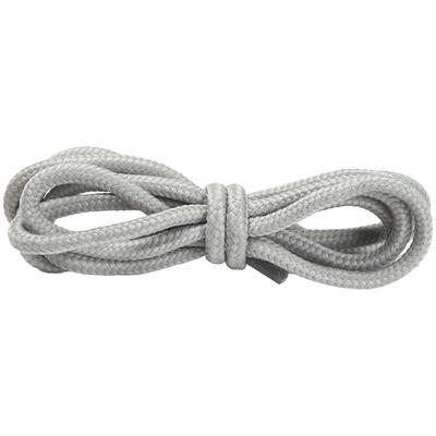 4mm Round Polyester Shoelaces 1/8" Solid Color All Shoe Types 4 Feet Long 1 Pair, Gray