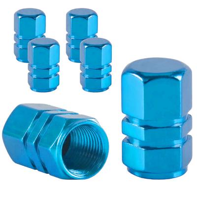 Tire Valve Stem Cap, Anodized Aluminum for Cars Trucks Motorcycles SUVs and Bikes, Sky Blue