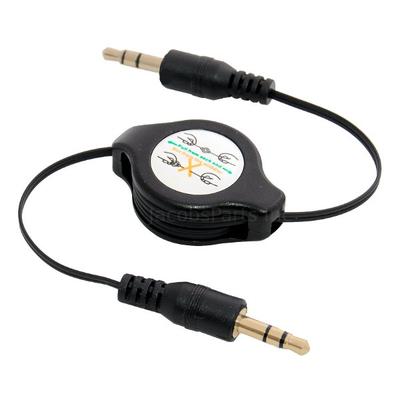 Retractable 3.5MM Audio Aux Extension Cable (Male to Male)