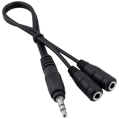 3.5mm Audio Aux Cable Male to 2x Female Stereo Extension Headphone Splitter Cord