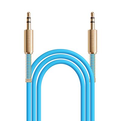 3ft Aux Cable 3.5mm 1/8" Male to Male Stereo Auxiliary Audio Cord (Blue)