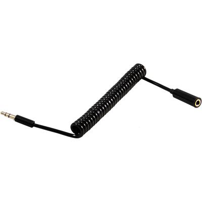 3.5mm Spring Coiled Stereo Audio Aux Extension Cable Cord (3 FT)