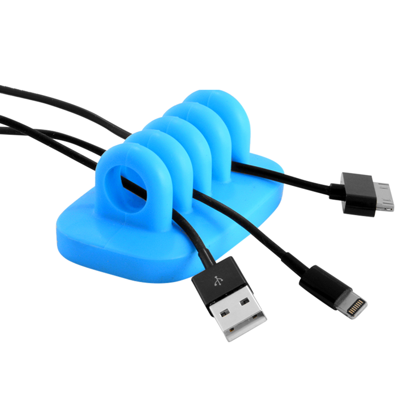 Cable Clip Holder Weighted Desktop Cord Management Fixture (Blue) - $7. ...