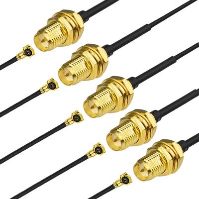 6" U.FL / IPX to RP-SMA Female Antenna WiFi Pigtail Cable ufl ipex 1.13mm Mini PCI