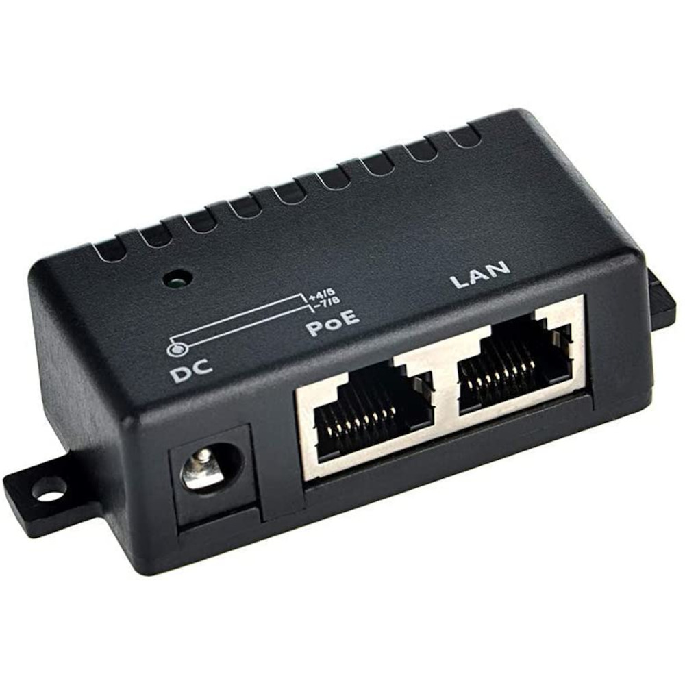 Passive PoE Power Over Ethernet DC Injector Splitter with 5.5mm x 2.1mm ...