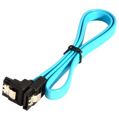 18" SATA 3.0 Cable SATA3 III 6GB/s Right Angle 90 Degree for HDD Hard Drive, Blue