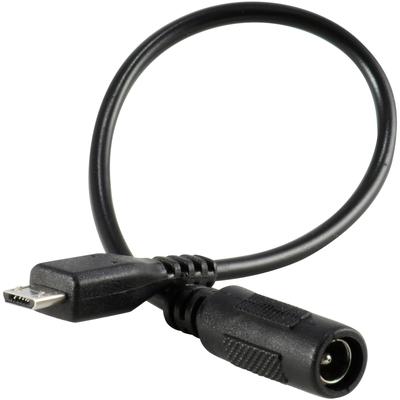 DC Barrel Jack to Micro-USB B Male Connector Adapter 5V Power Cable 5.5mm/2.1mm