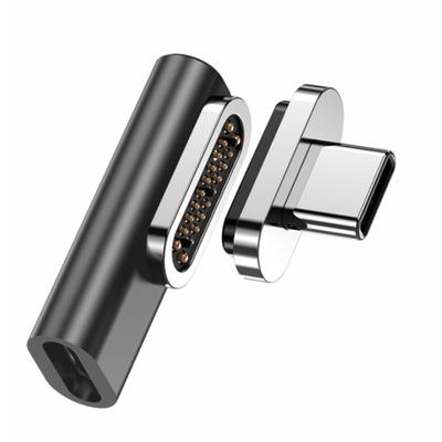 Magnetic USB C Adapter, 20 Pin Magnet to USB Type C Universal Converter, Black