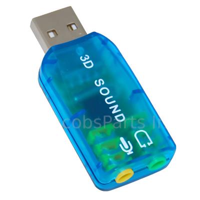 USB Sound Adapter External Audio Card Stereo Output and Mic Input 3.5mm Aux Jack for Windows and Mac