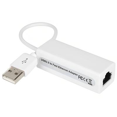 USB 2.0 Ethernet Network Adapter 100Mbps Wired LAN for Windows and Linux