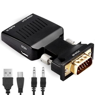 VGA to HDMI Adapter with Audio PC to TV Monitor Projector 1080P Active Converter