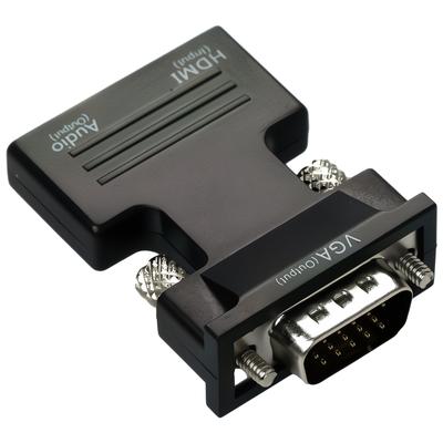 HDMI to VGA Converter with Audio Port Connect HDMI Device to Old VGA TV or Projector