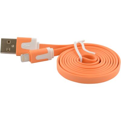 Flat Tangle-Free USB Data Sync Charger Cable for Apple iPad 4 Mini Air, Orange