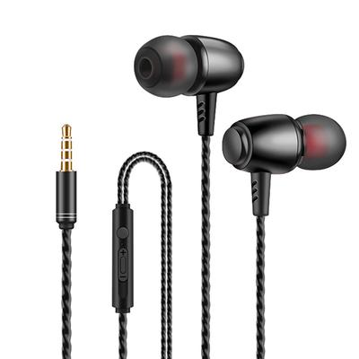 Earbuds In-Ear Sound Isolating Headphones Headset Ear Buds with Mic & Volume, Black
