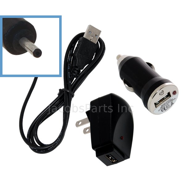 Home + Car + USB 3pc Charging Kit for Nokia 1208 1680 2760