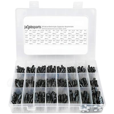 500pcs Electrolytic Capacitor Assortment Boxed Kit 24 Value 0.1uF?1000uF 10V-50V