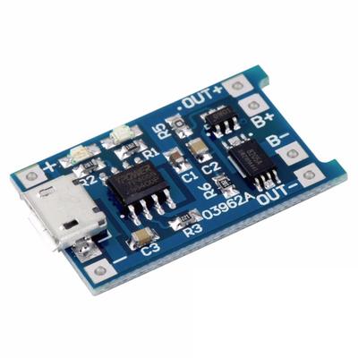 TP4056 5V 1A Micro USB 18650 Lithium Battery Charging and Protection Board