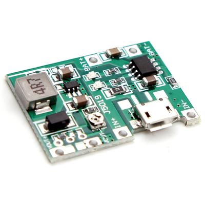 Micro-USB TP4056 3.7V Battery Charger Module 7W DC UPS with Adjustable Step-up Boost Output 5V 9V 12V 27V