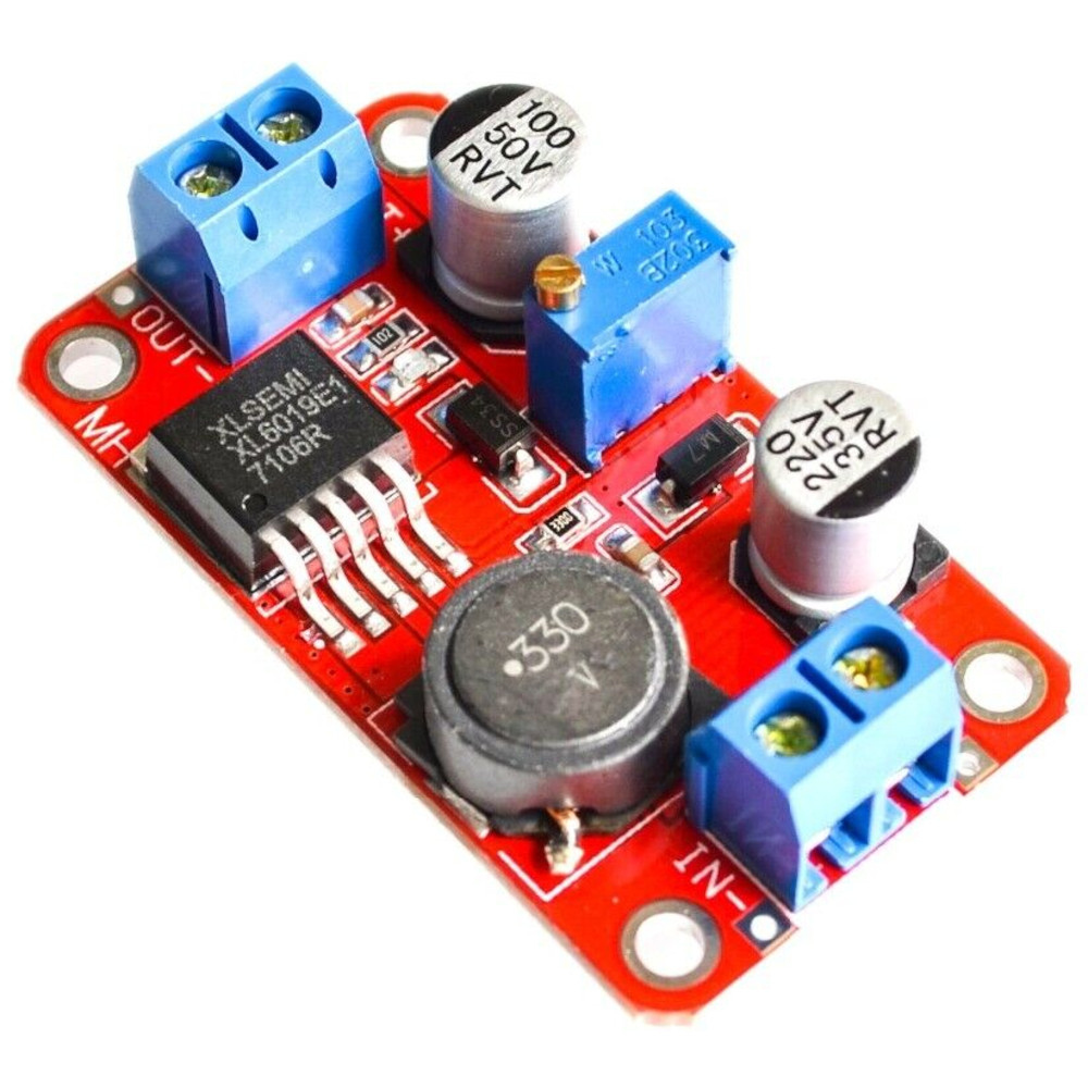 XL6019 30W 5A DC-DC Boost Power Regulator Adjustable Voltage Converter Step-up Module with Screw Terminals
