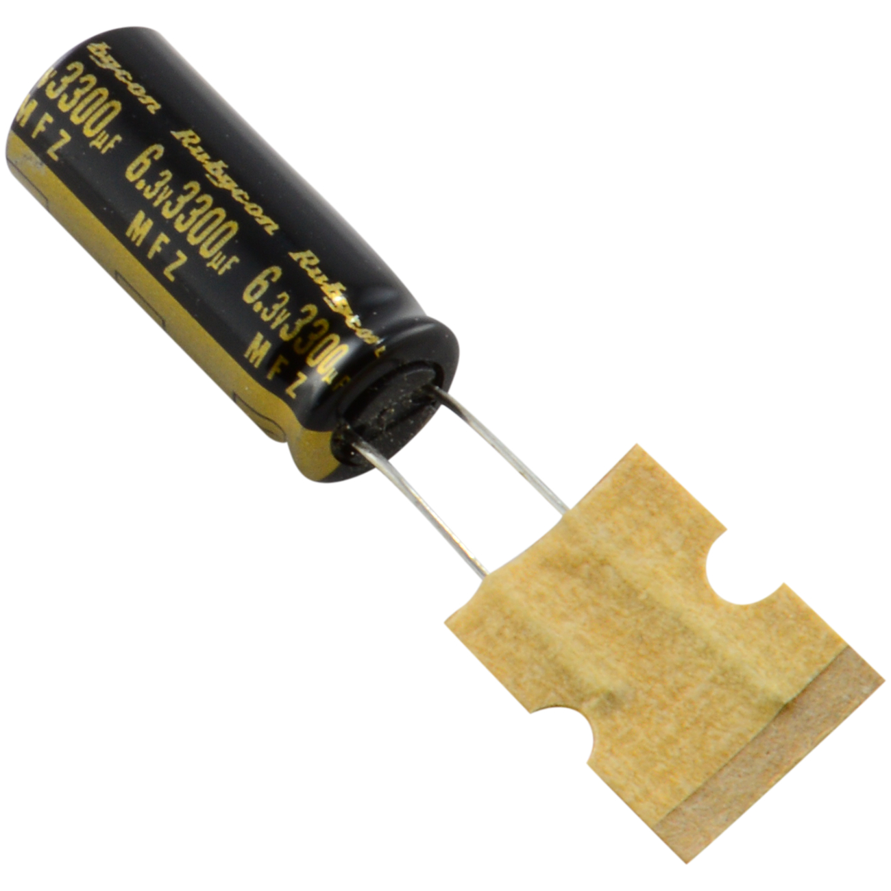 3300uF 6.3V Rubycon MFZ Radial Electrolytic Capacitor 105°C