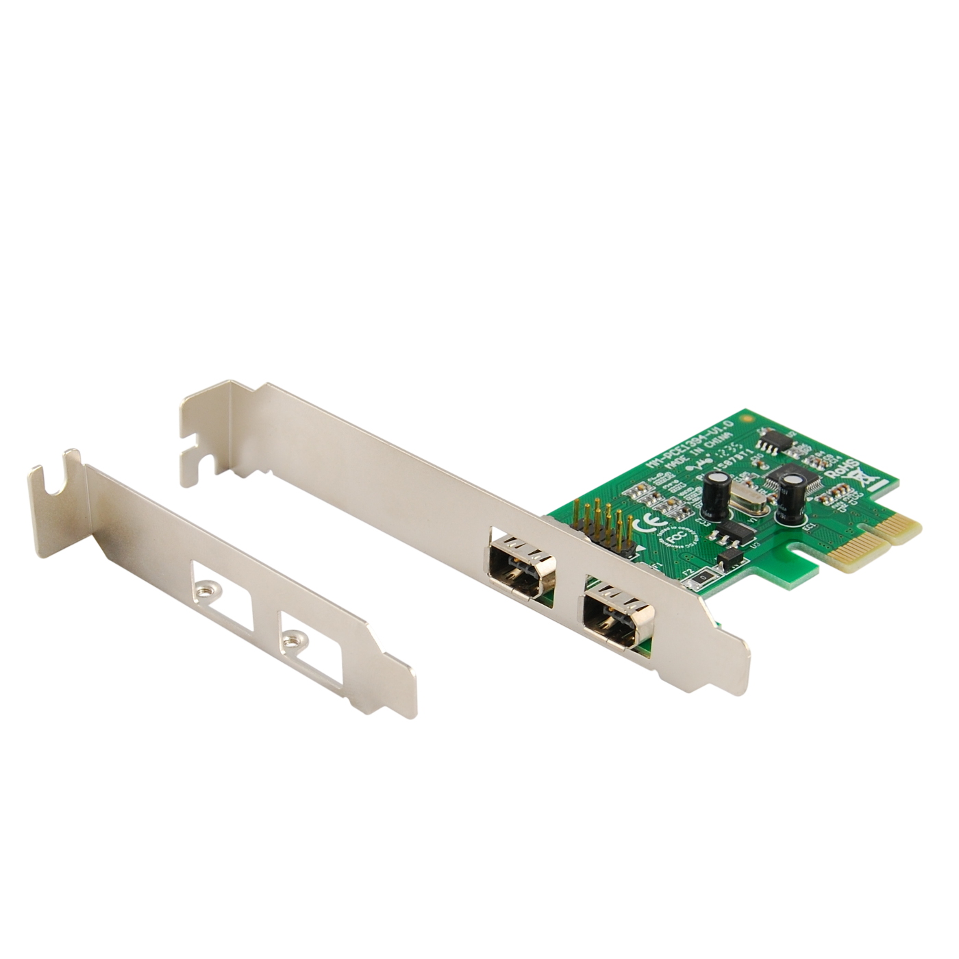 2-Port PCI Express 1394a Firewire Controller Card - JMB381 Chipset