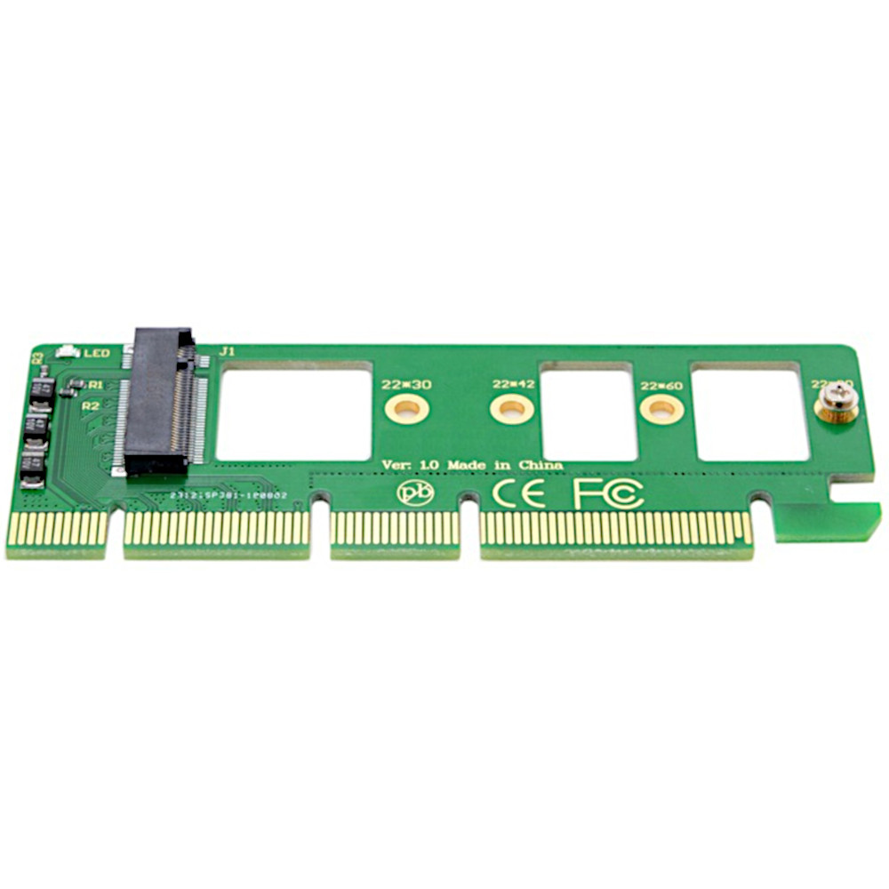 M.2 to PCIe NVMe SSD Adapter Card 2242 2260 2280 M2 Drive to Desktop ...