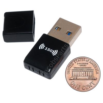 Mini Wireless WiFi USB Dongle Adapter 150Mbps - Black