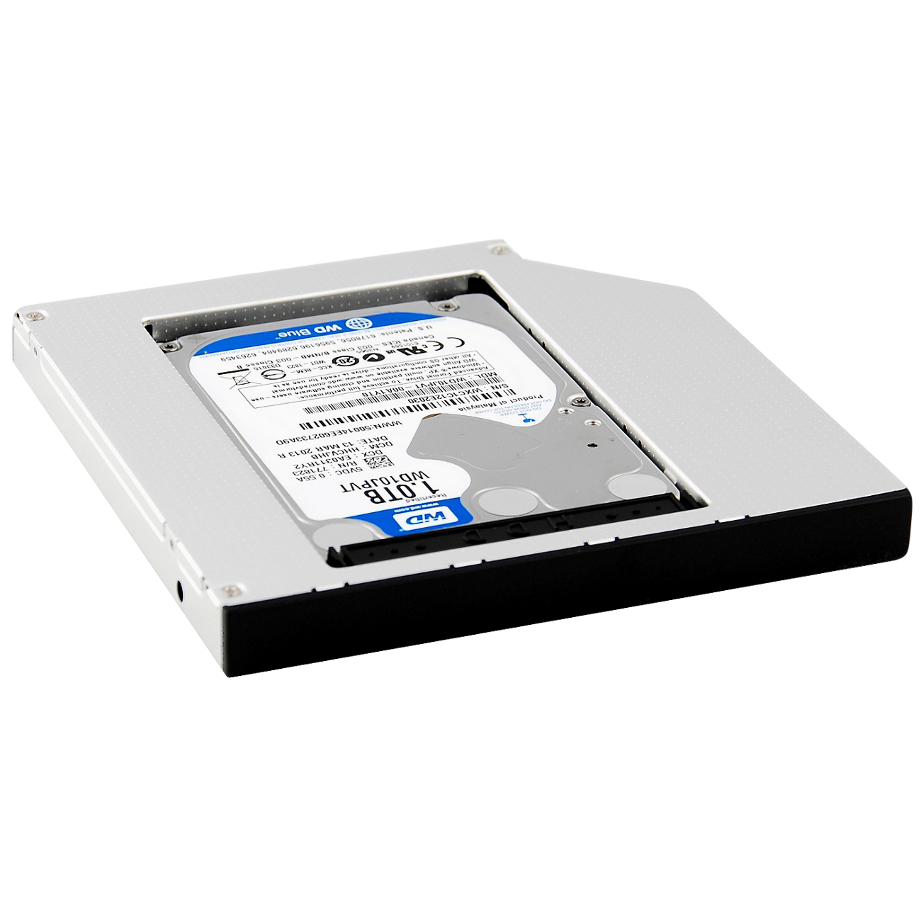 SATA 2nd HDD Hard Drive Caddy for 12.7mm Universal CD / DVD-ROM Optical Bay