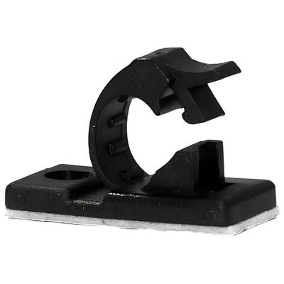Adhesive Cable Management Clips Fixed Clamp w/ Optional Screw Mount, Extra Small 0.275"